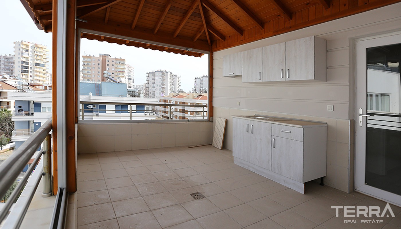 Luxus-Maisonette-Apartment in Konyaalti mit separater Küche - 14567
