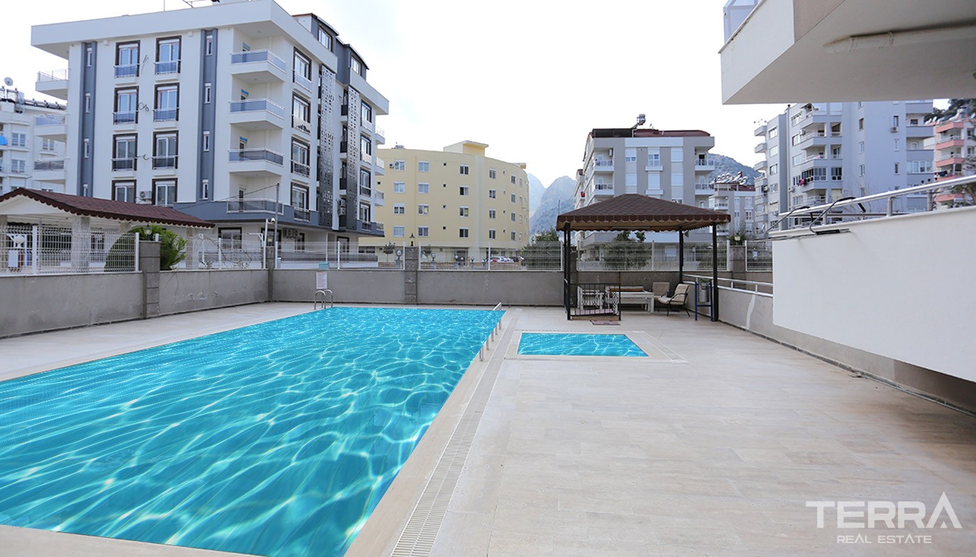 Fully Furnished Resale 1+1 Apartment in Konyaaltı Hurma - 14624