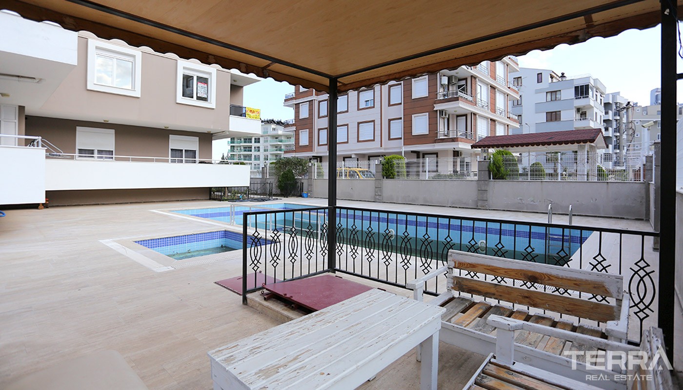 Fully Furnished Resale 1+1 Apartment in Konyaaltı Hurma - 14625