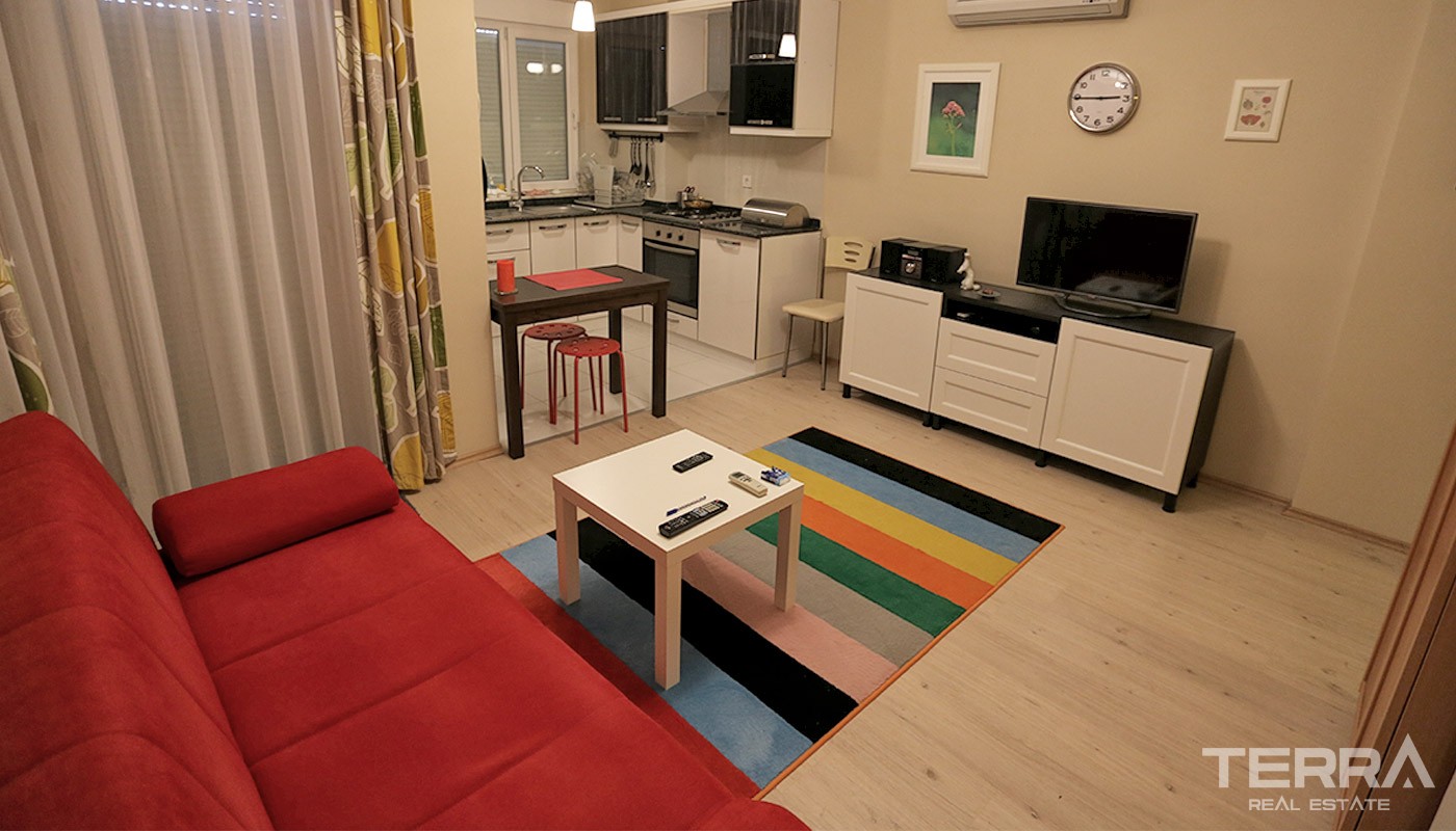 Fully Furnished Resale 1+1 Apartment in Konyaaltı Hurma - 14634