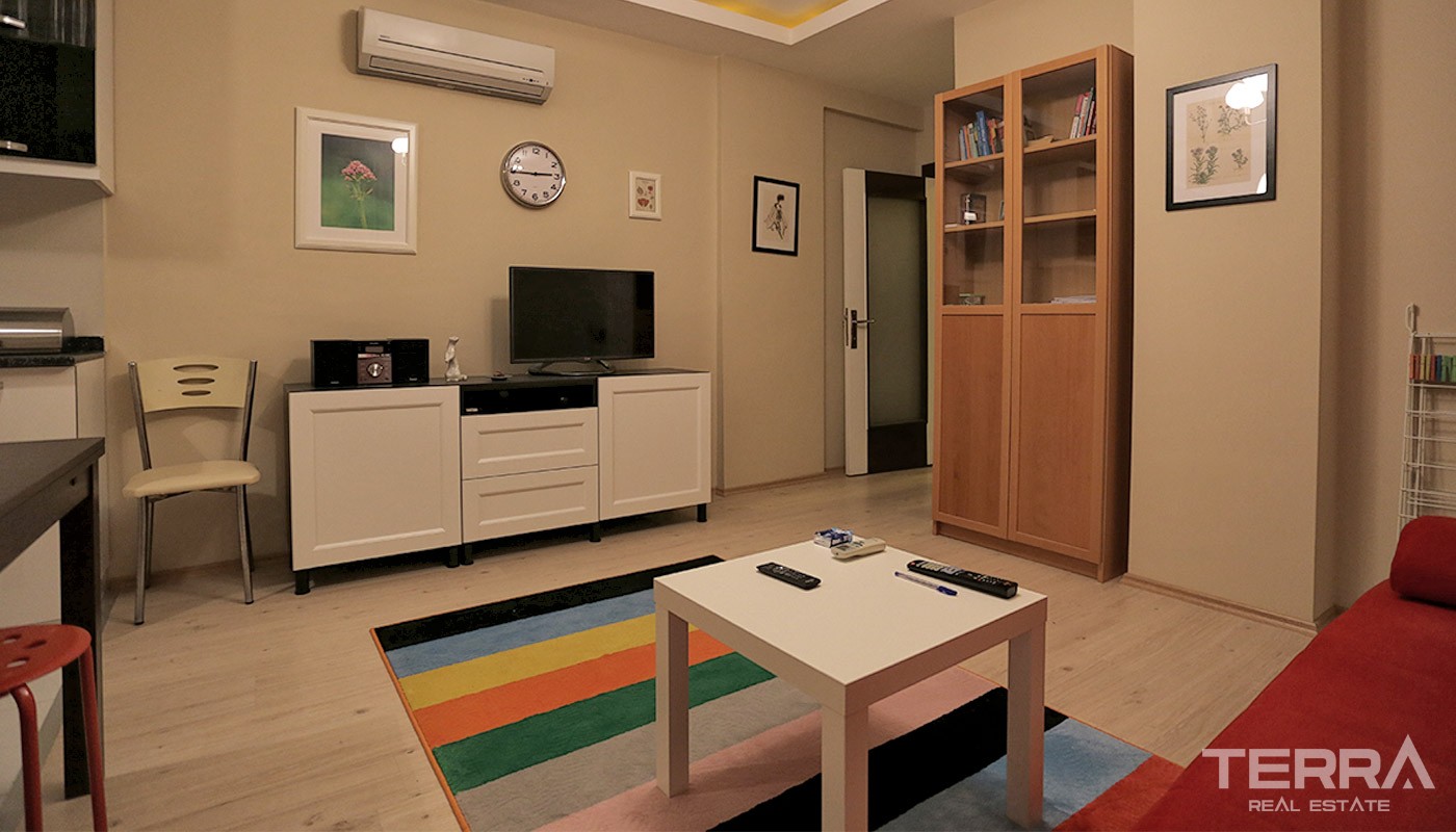 Fully Furnished Resale 1+1 Apartment in Konyaaltı Hurma - 14636