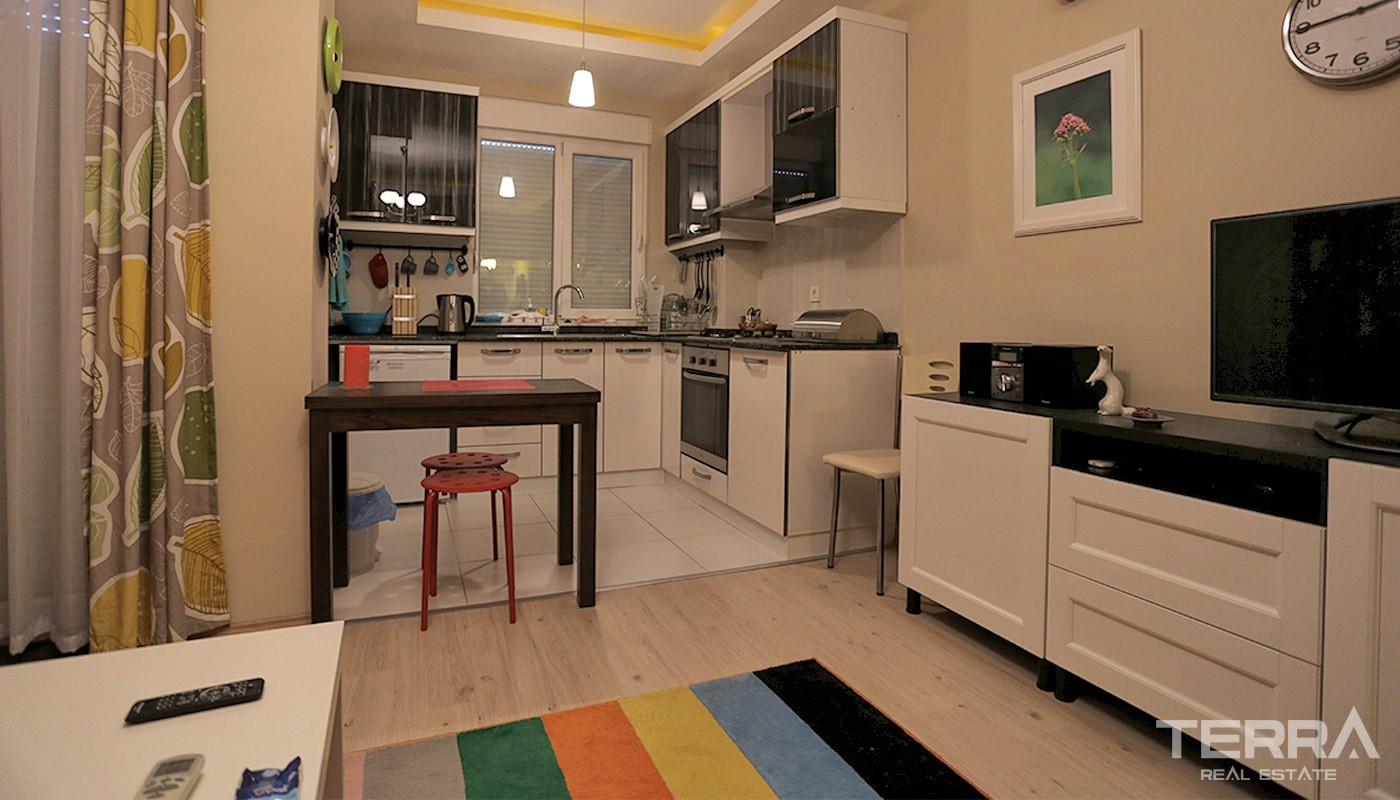Fully Furnished Resale 1+1 Apartment in Konyaaltı Hurma - 14637