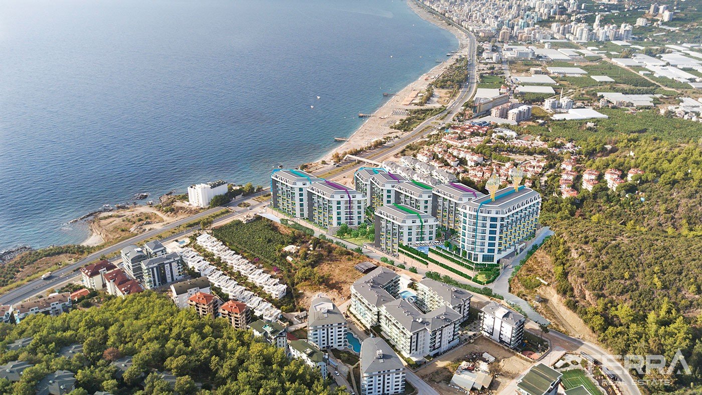 Luxury Sea-front Apartments for Sale in Alanya Kargıcak