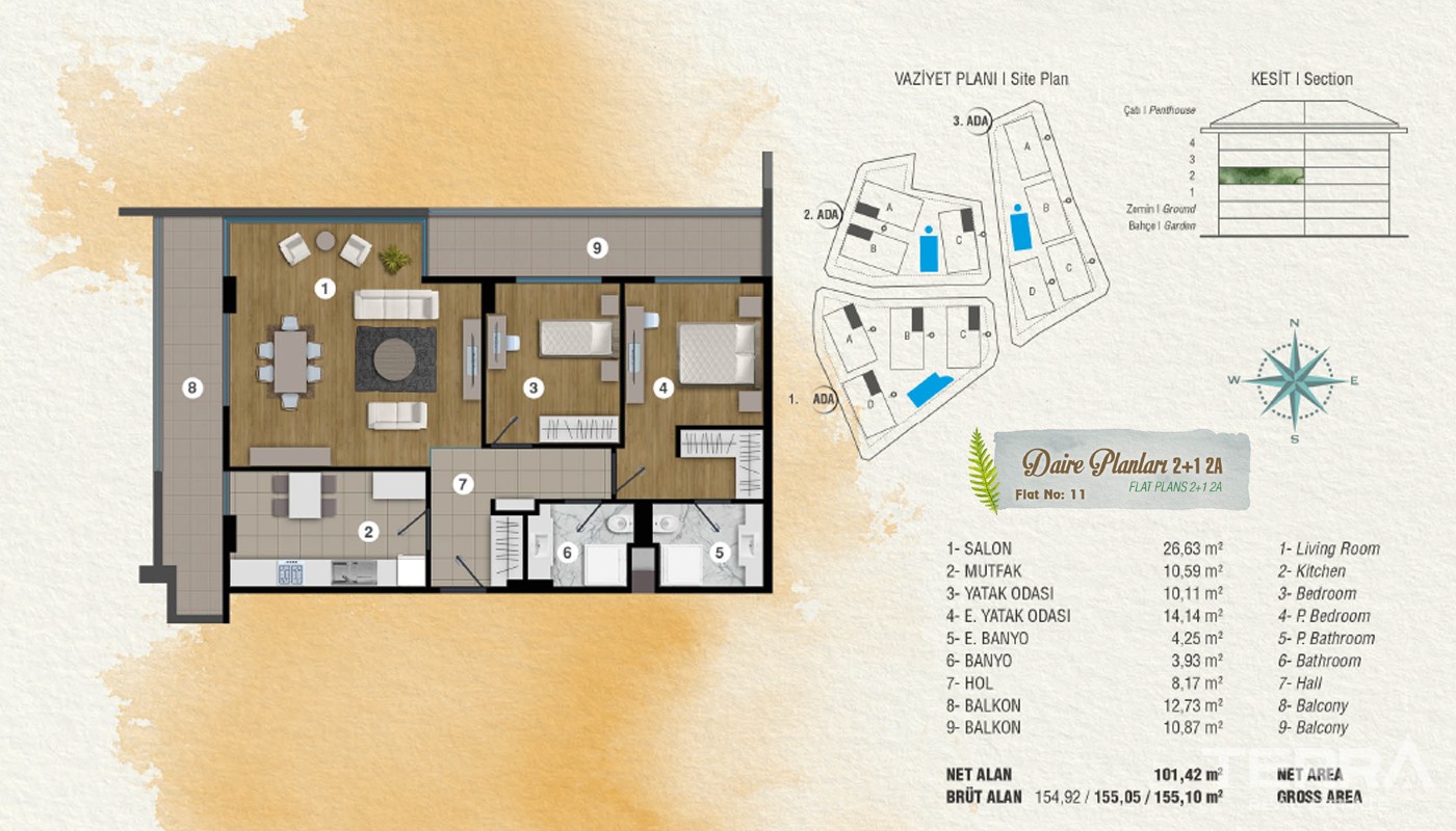 Exclusive Apartments at the Superb Location in İstanbul - 15460