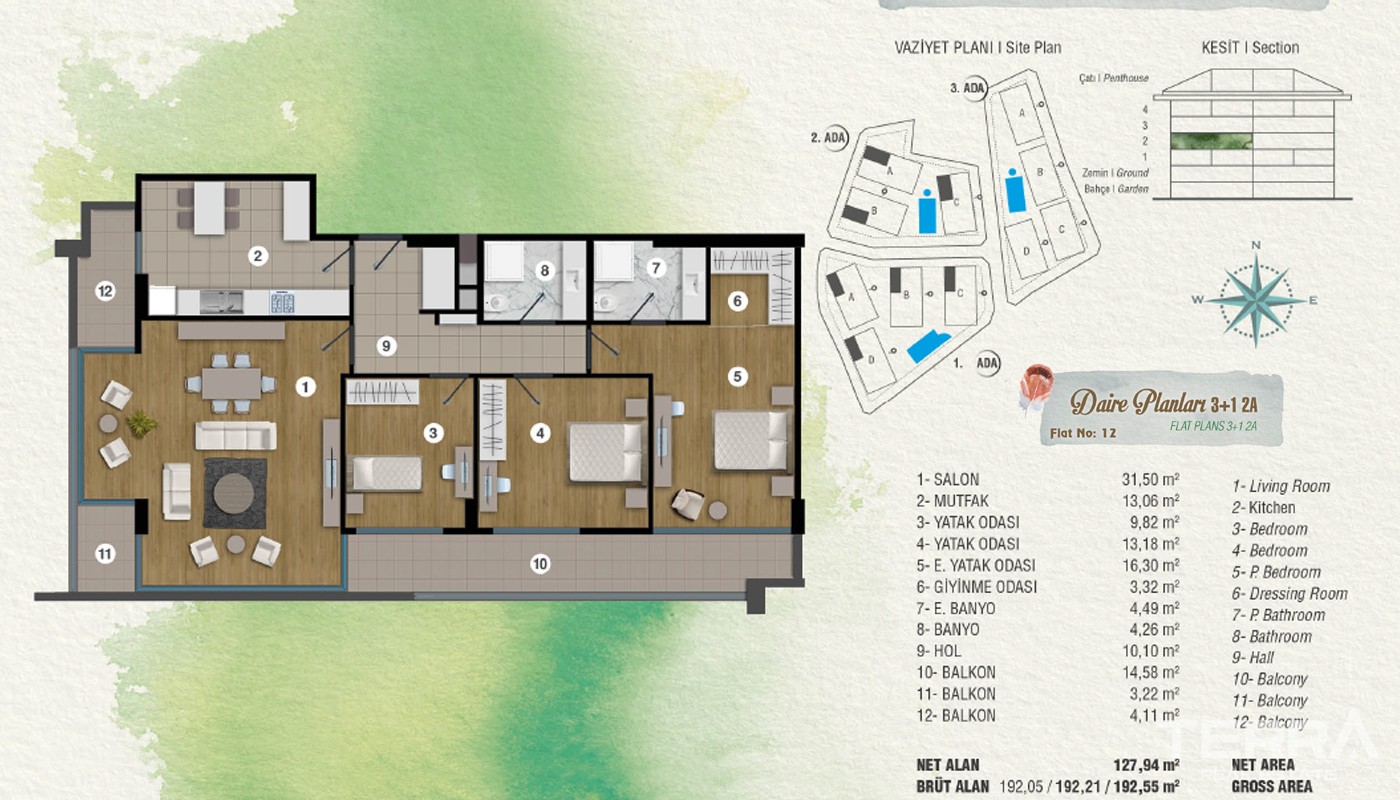Exclusive Apartments at the Superb Location in İstanbul - 15471