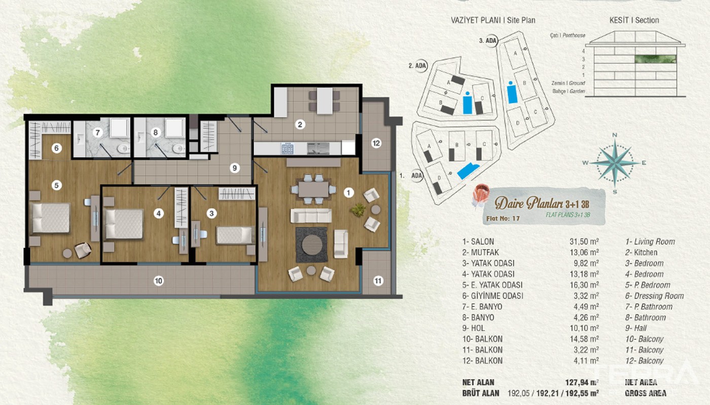 Exclusive Apartments at the Superb Location in İstanbul - 15473