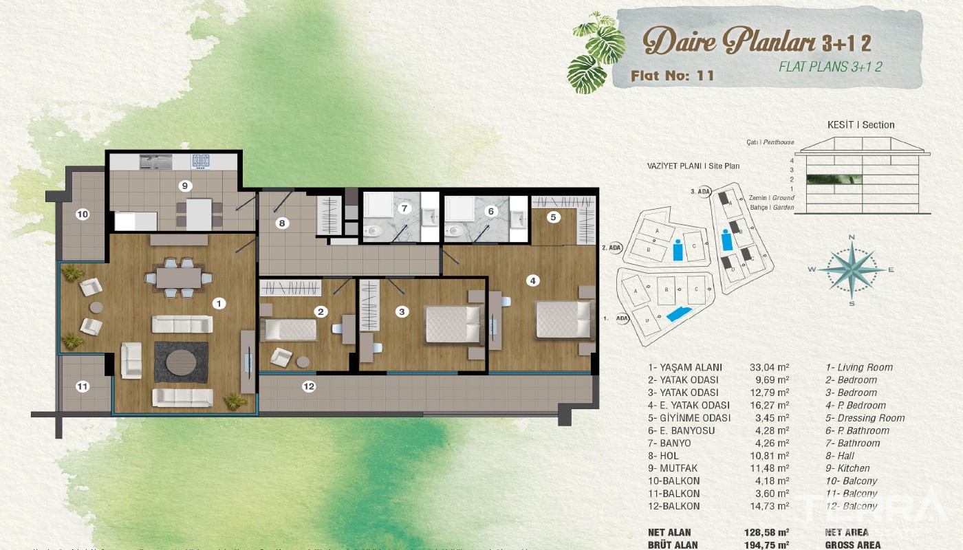 Exclusive Apartments at the Superb Location in İstanbul - 15486