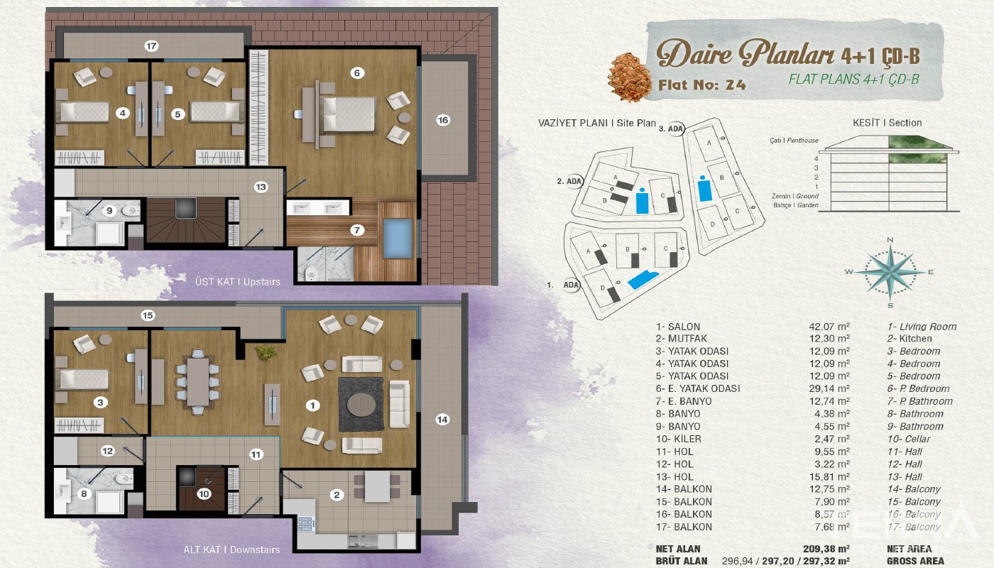 Exclusive Apartments at the Superb Location in İstanbul - 15492