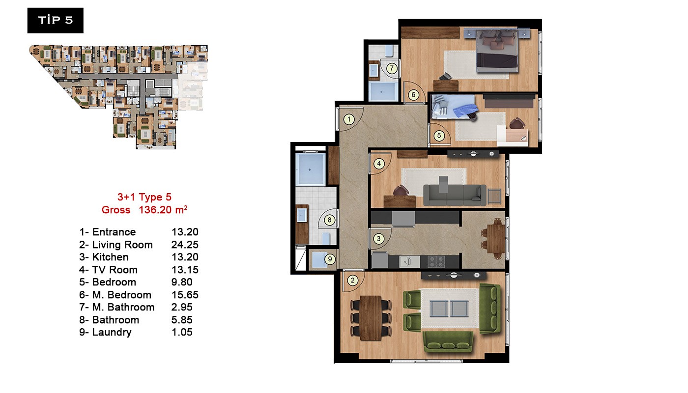 Exclusive Apartments in High-End Complex in Istanbul - 15720