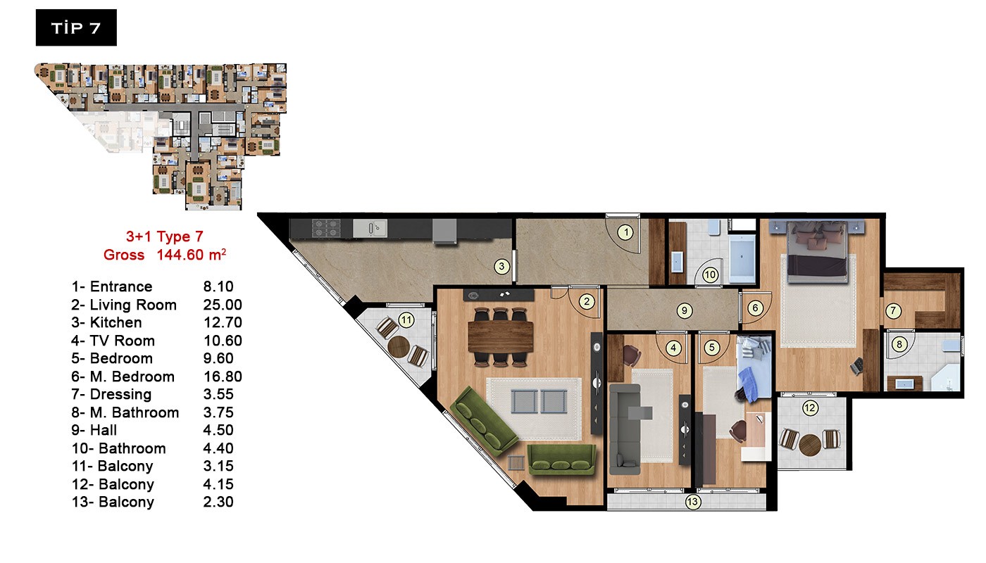 Exclusive Apartments in High-End Complex in Istanbul - 15723