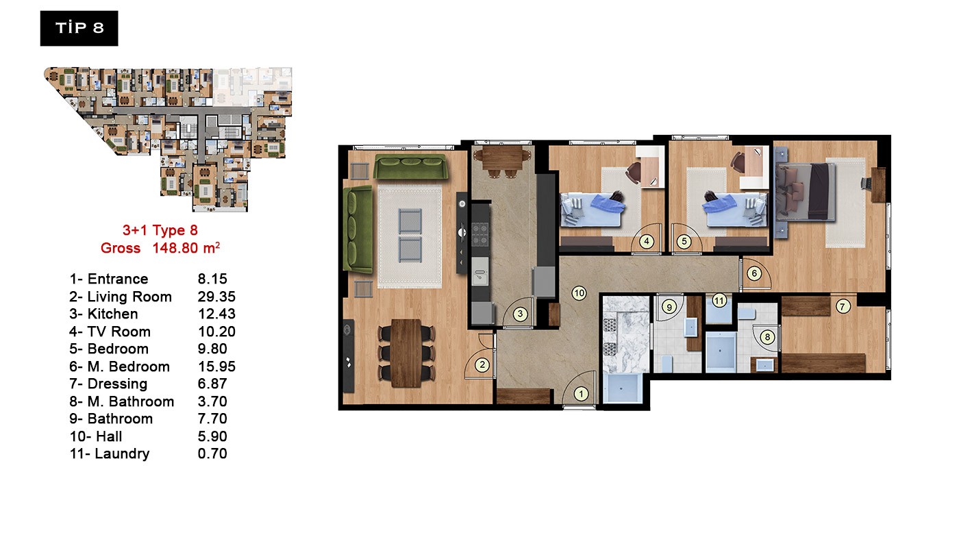 Exclusive Apartments in High-End Complex in Istanbul - 15724