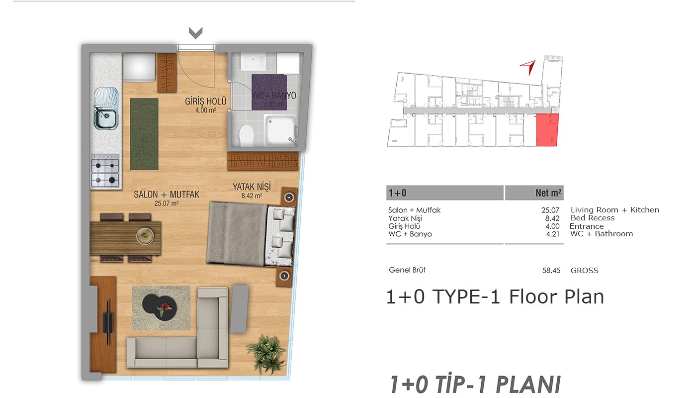 Centrally Located Apartments Near the Highway in Istanbul - 15777