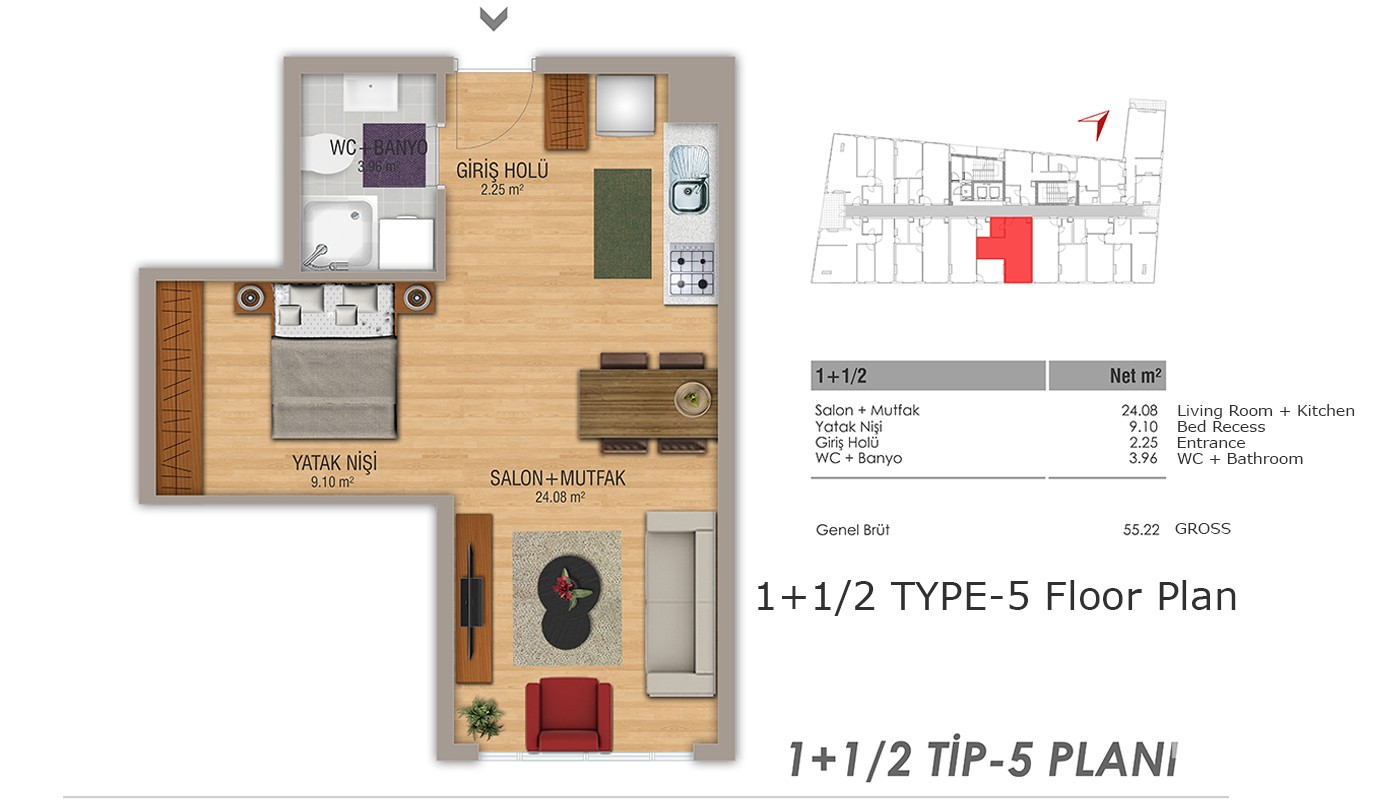 Centrally Located Apartments Near the Highway in Istanbul - 15778