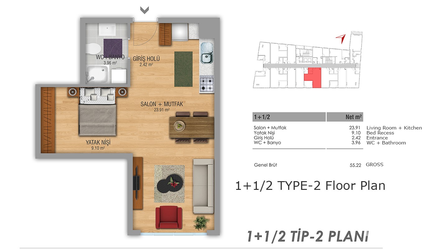 Centrally Located Apartments Near the Highway in Istanbul - 15781
