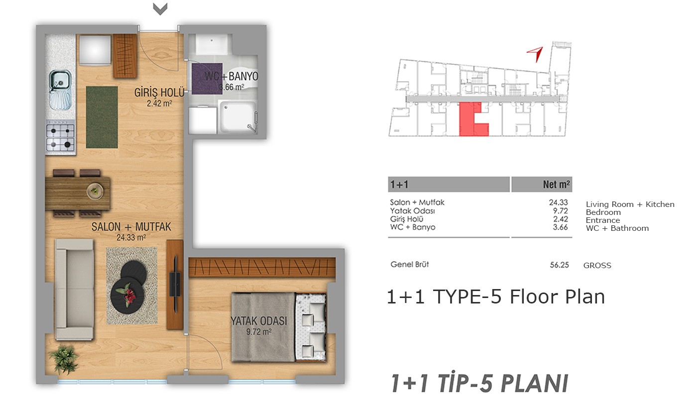 Centrally Located Apartments Near the Highway in Istanbul - 15784