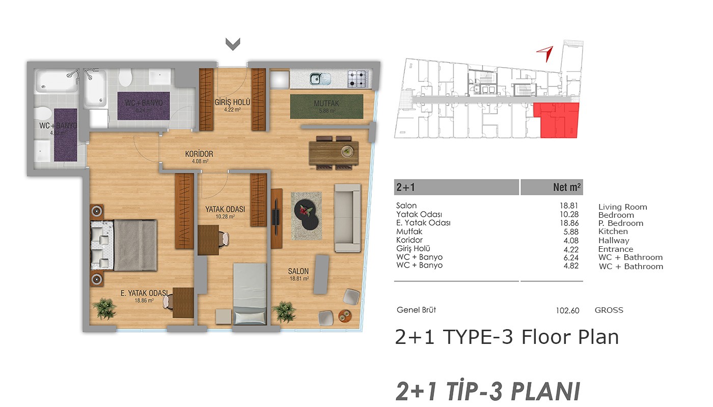 Centrally Located Apartments Near the Highway in Istanbul - 15789