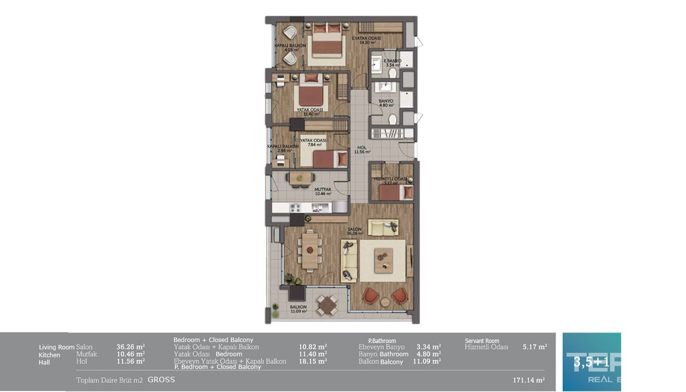 Luxury Apartments in Istanbul’s Most Valuable Area - 15814