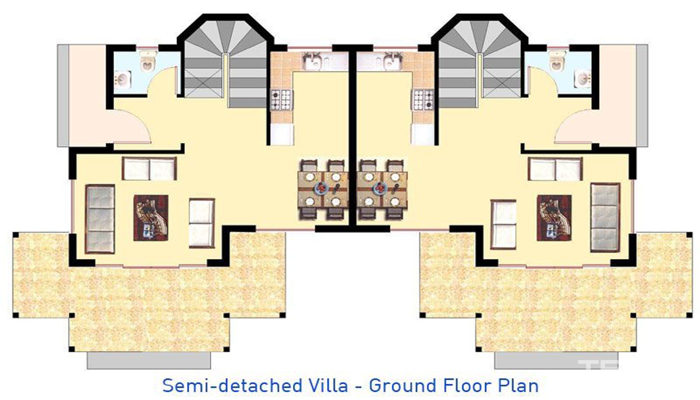 Semi-Detached Golf Villas in Belek Antalya - 15881