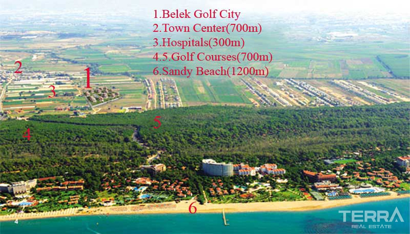 Semi-Detached Golf Villas in Belek Antalya - 15885