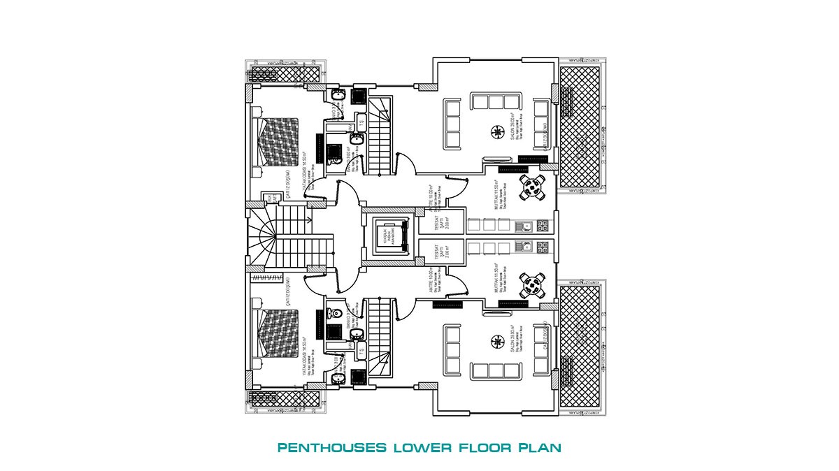 Sea-view Cheap Apartments With Seperate Kitchen in Alanya Avsallar - 16299