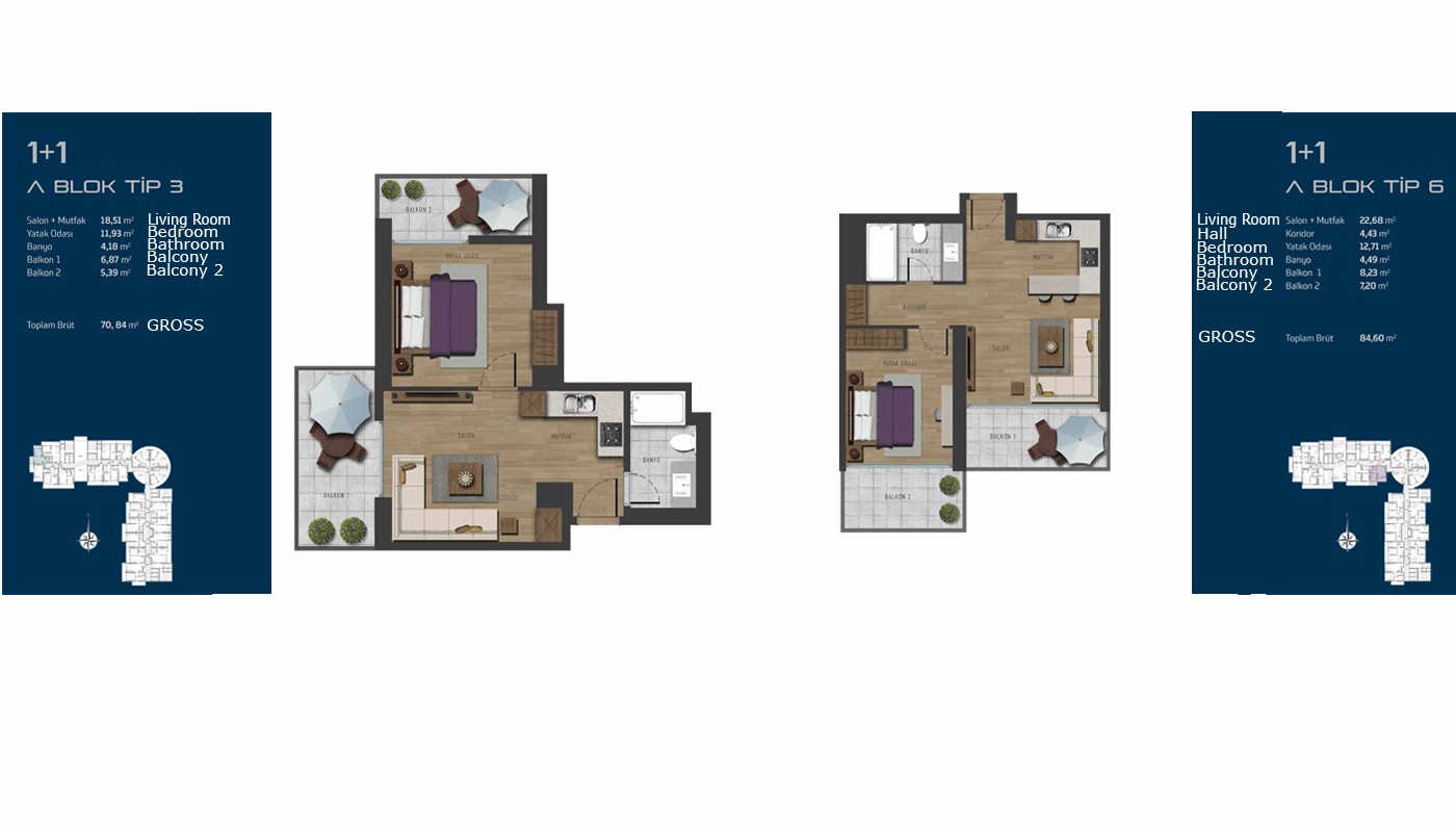 Futuristic Apartments in Istanbul on the Anatolian Side - 16269