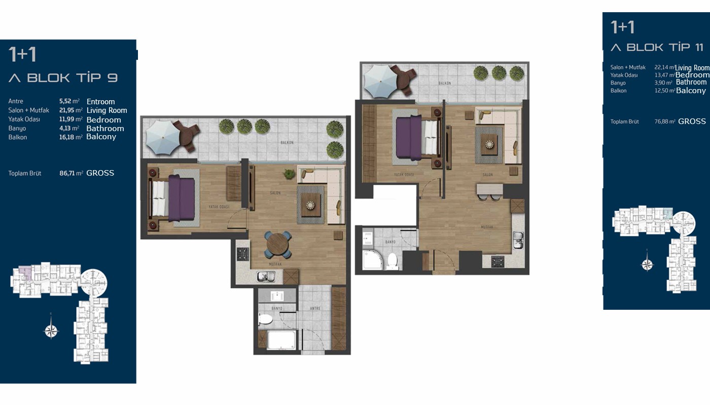 Futuristic Apartments in Istanbul on the Anatolian Side - 16274