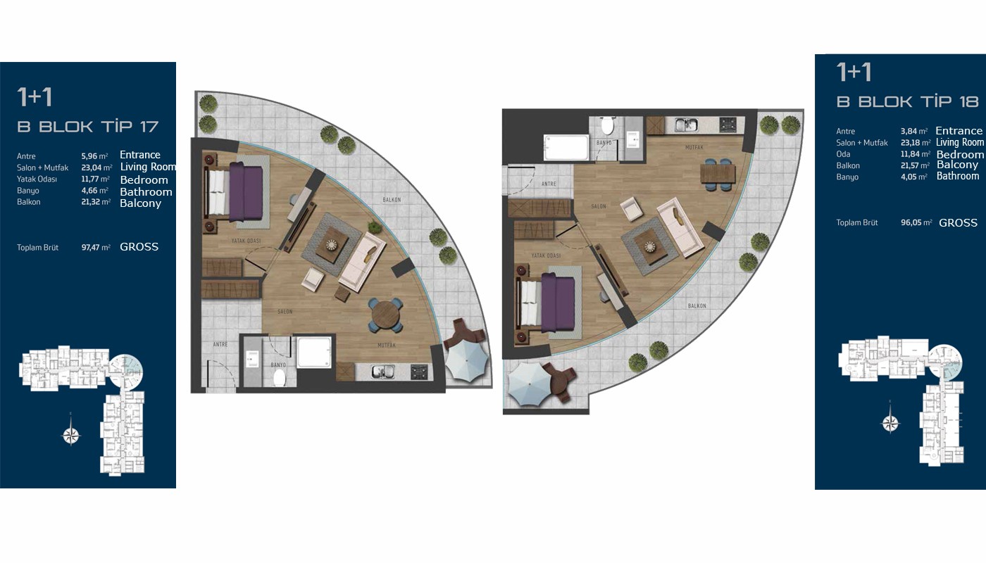 Futuristic Apartments in Istanbul on the Anatolian Side - 16277