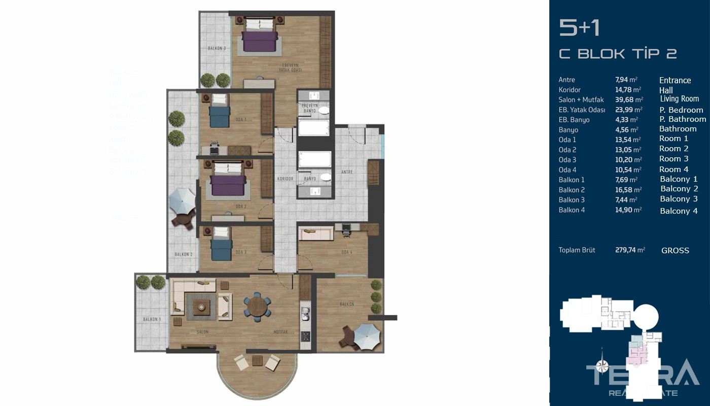 Futuristic Apartments in Istanbul on the Anatolian Side - 16292