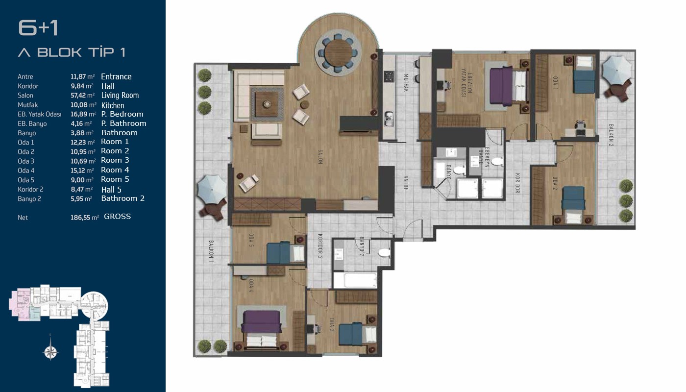 Futuristic Apartments in Istanbul on the Anatolian Side - 16293