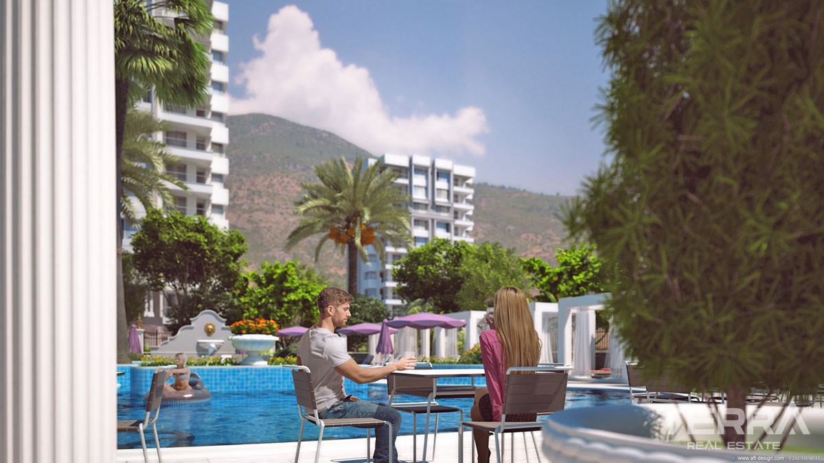 Beach-front Ultra-luxury Apartments for Sale in Alanya Mahmutlar - 16418