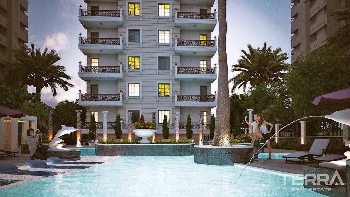Beach-front Ultra-luxury Apartments for Sale in Alanya Mahmutlar - 16419