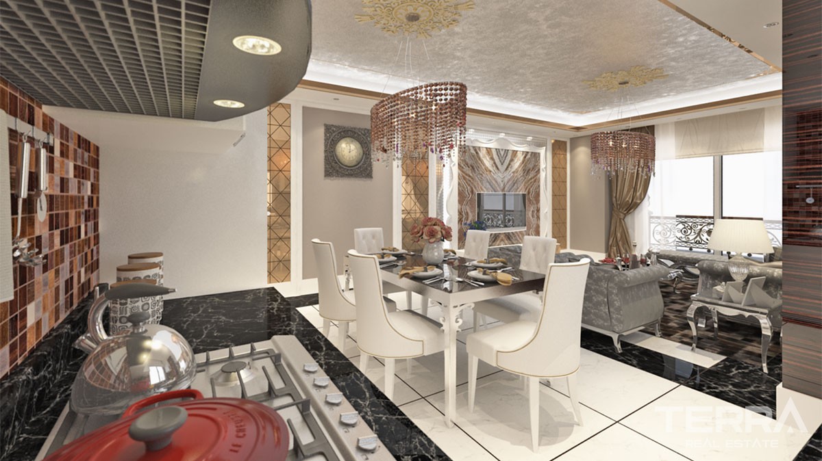 Beach-front Ultra-luxury Apartments for Sale in Alanya Mahmutlar - 16422