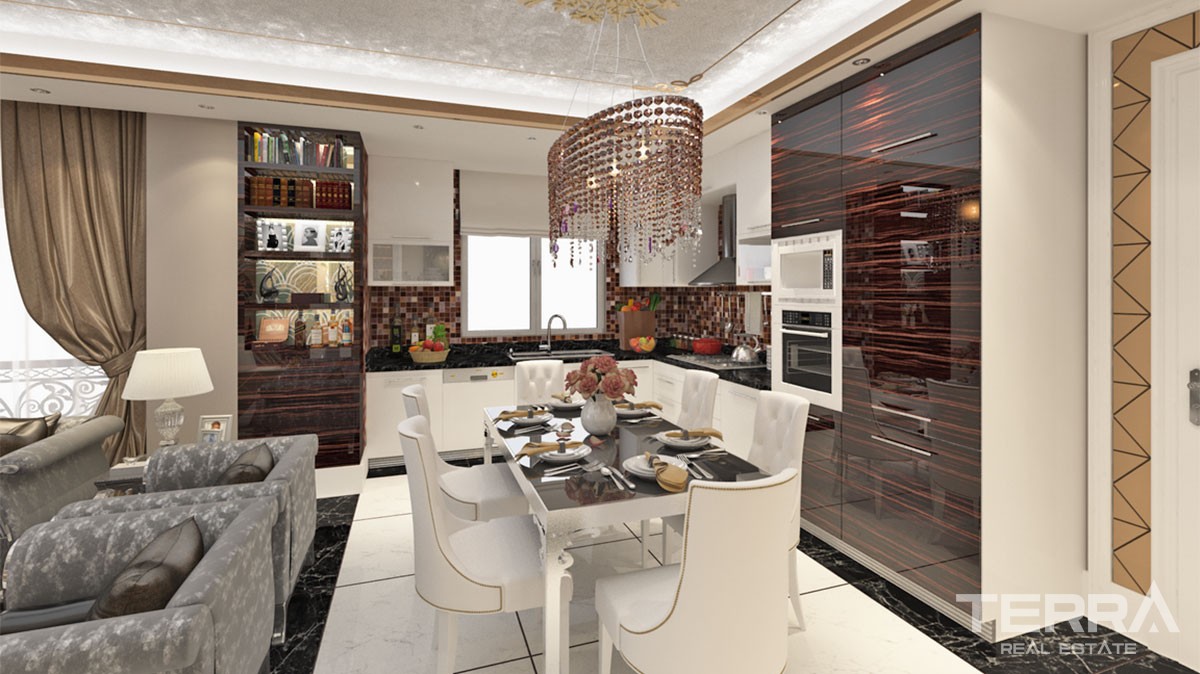 Beach-front Ultra-luxury Apartments for Sale in Alanya Mahmutlar - 16423
