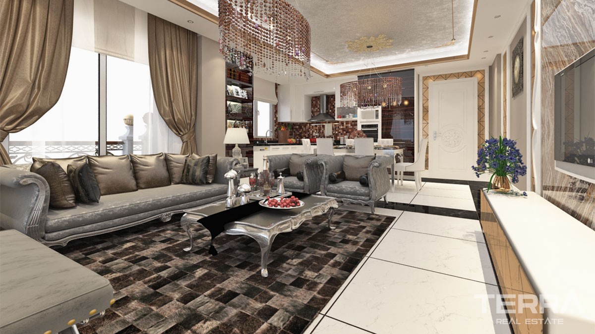 Beach-front Ultra-luxury Apartments for Sale in Alanya Mahmutlar - 16426