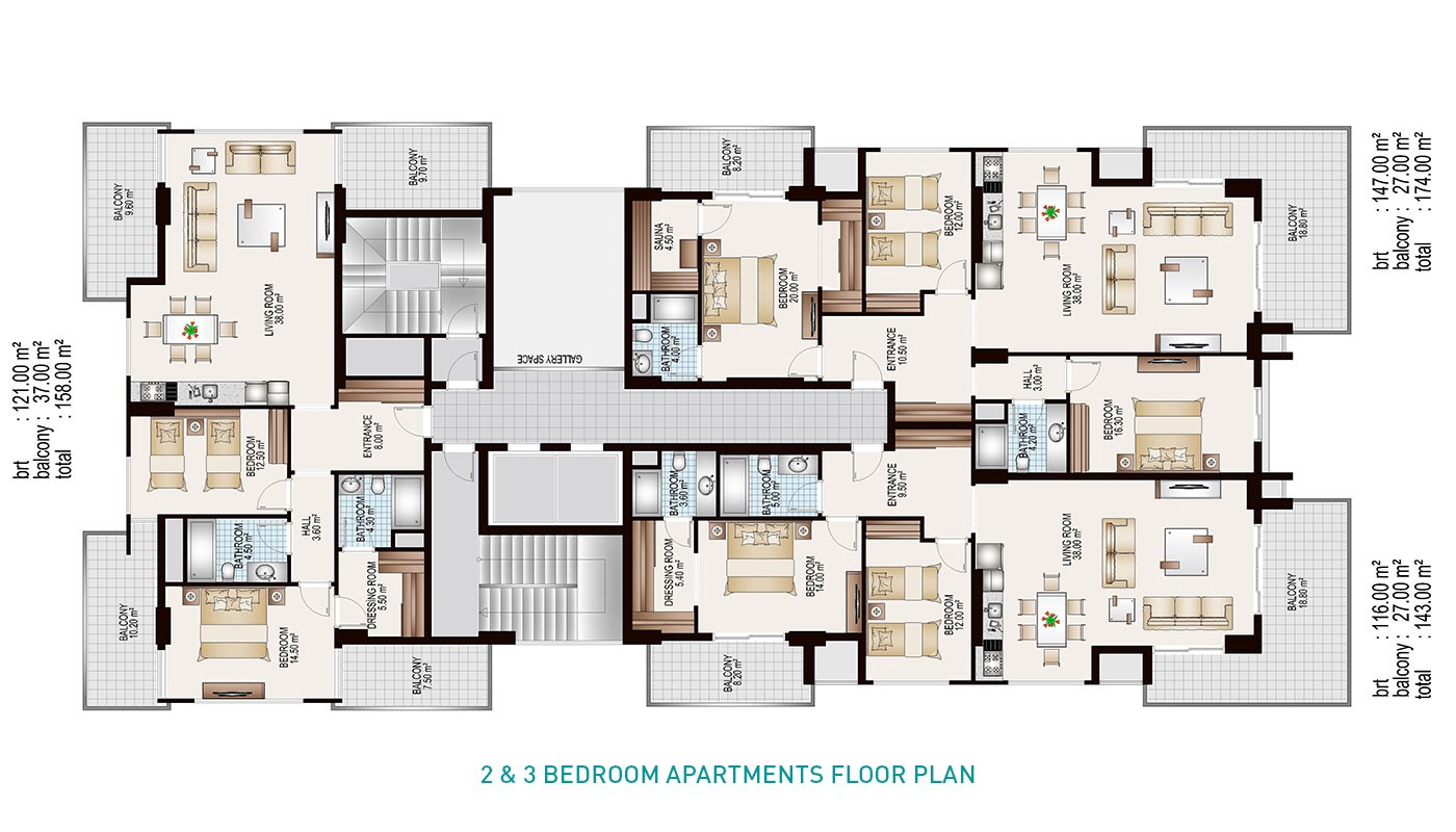 Beach-front Ultra-luxury Apartments for Sale in Alanya Mahmutlar - 16766