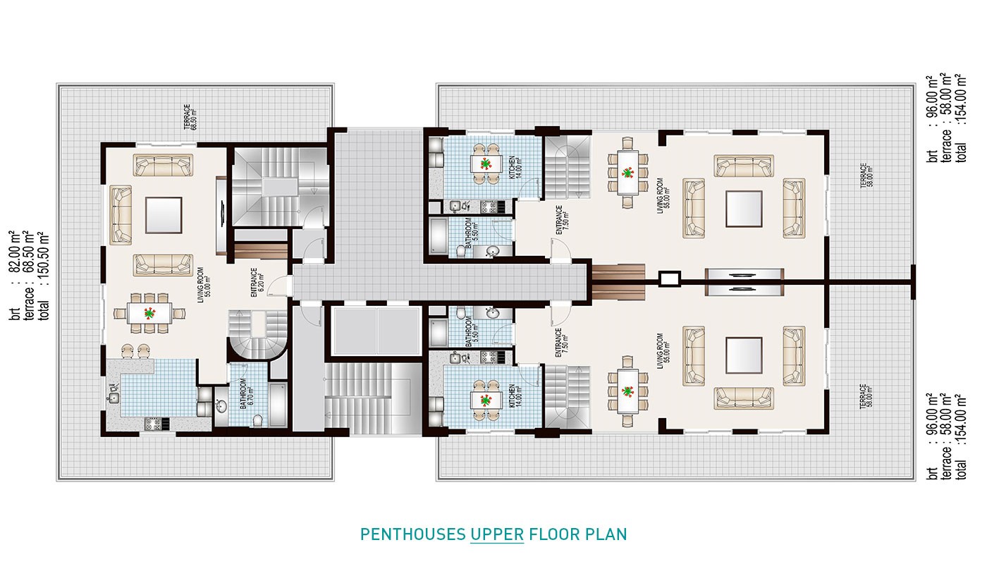 Beach-front Ultra-luxury Apartments for Sale in Alanya Mahmutlar - 16768