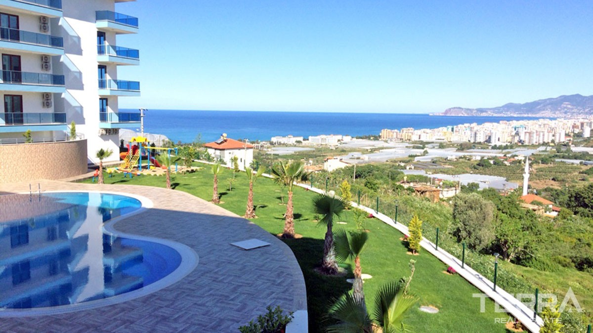 Sea View Luxury Apartments for Sale in Alanya Kargıcak TERRA Real