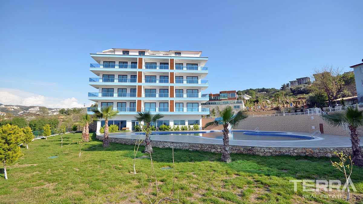 Sea View Luxury Apartments for Sale in Alanya Kargıcak