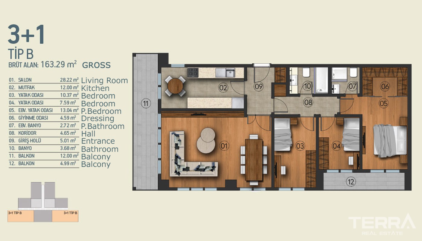 İstanbul Kağıthane'de Ultra-lüks Site İçinde Lüks Daireler - 16574