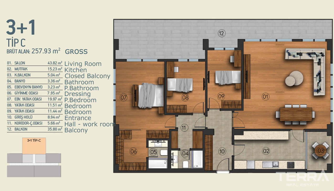 İstanbul Kağıthane'de Ultra-lüks Site İçinde Lüks Daireler - 16579