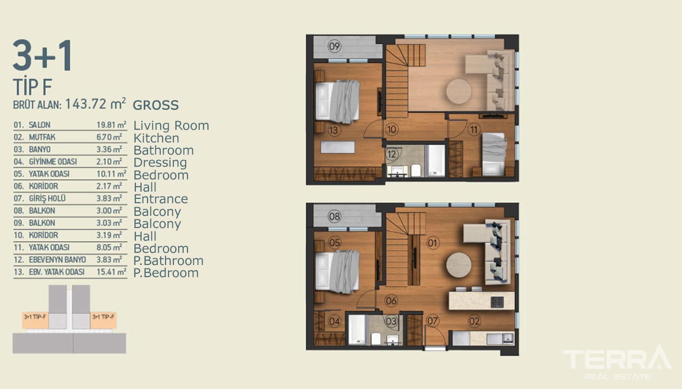 İstanbul Kağıthane'de Ultra-lüks Site İçinde Lüks Daireler - 16582
