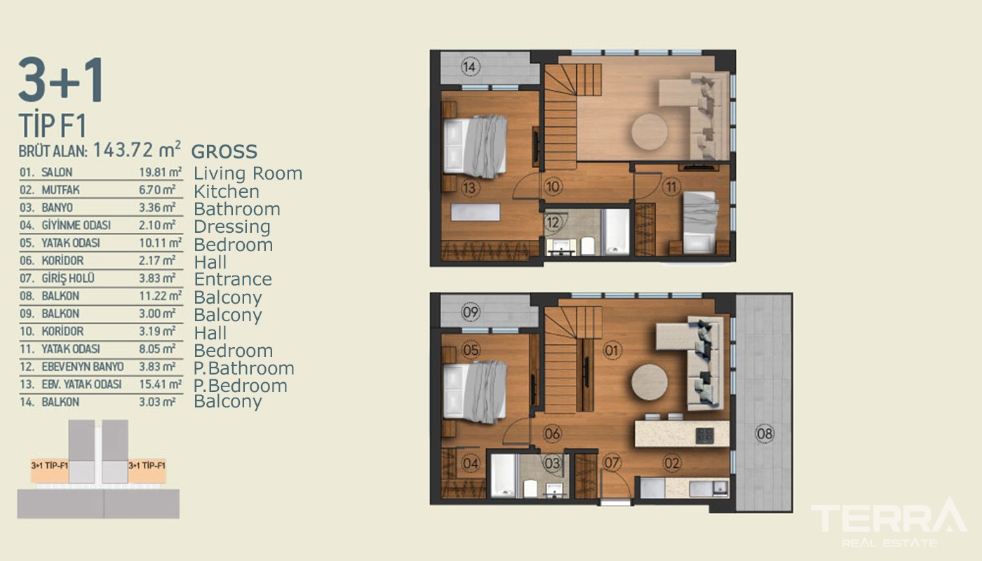 İstanbul Kağıthane'de Ultra-lüks Site İçinde Lüks Daireler - 16585