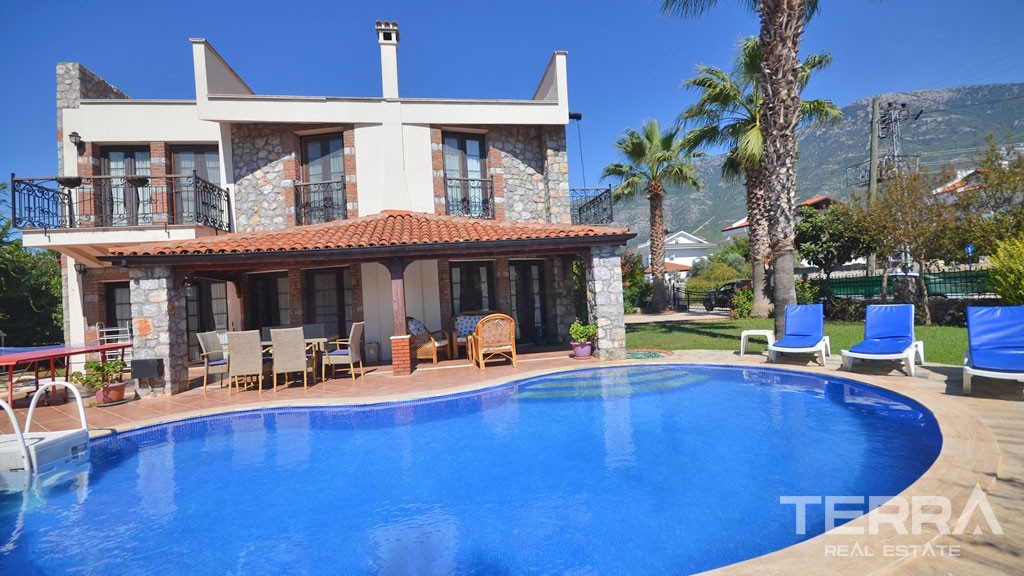 Fully Furnished Re-sale Villas in Fethiye With Private Swimming Pool - 16719