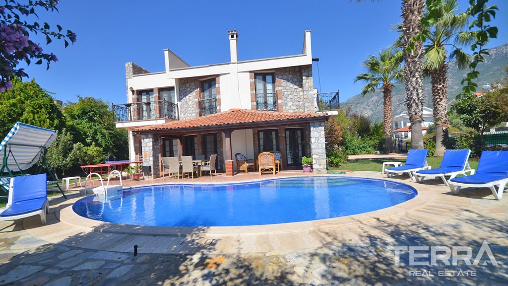 Fully Furnished Re-sale Villas in Fethiye With Private Swimming Pool - 16723