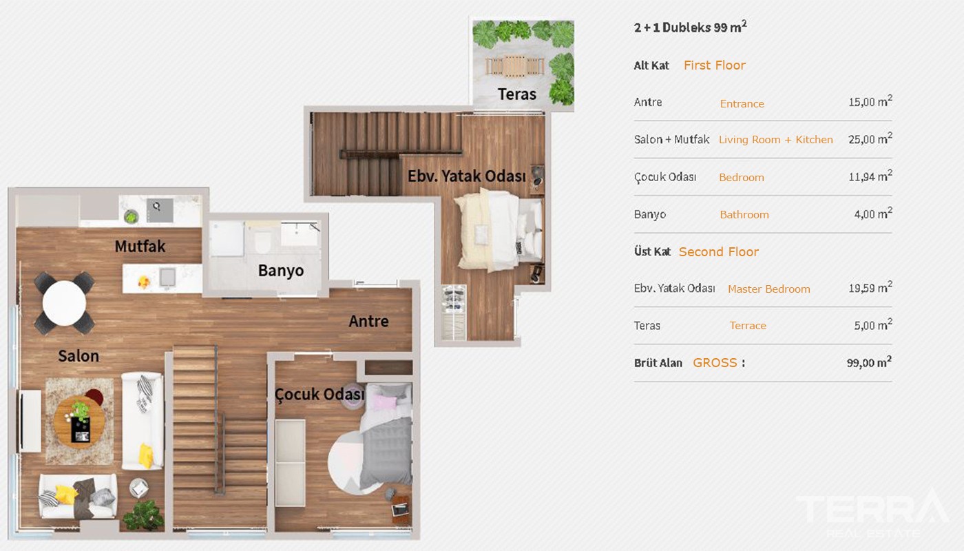 Modern Apartments in the Finance Center of Istanbul Levent - 16888