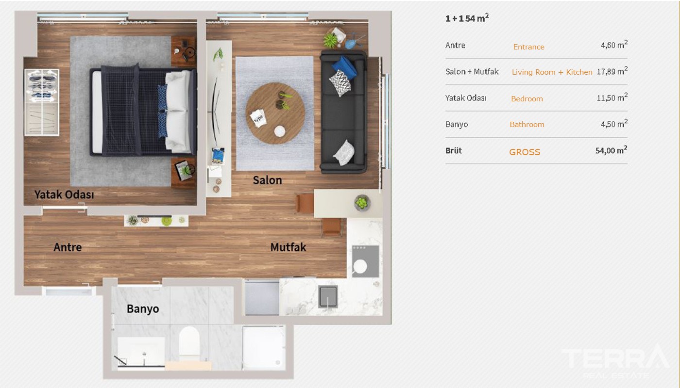 Modern Apartments in Levent Kağıthane the Finance Center of Istanbul