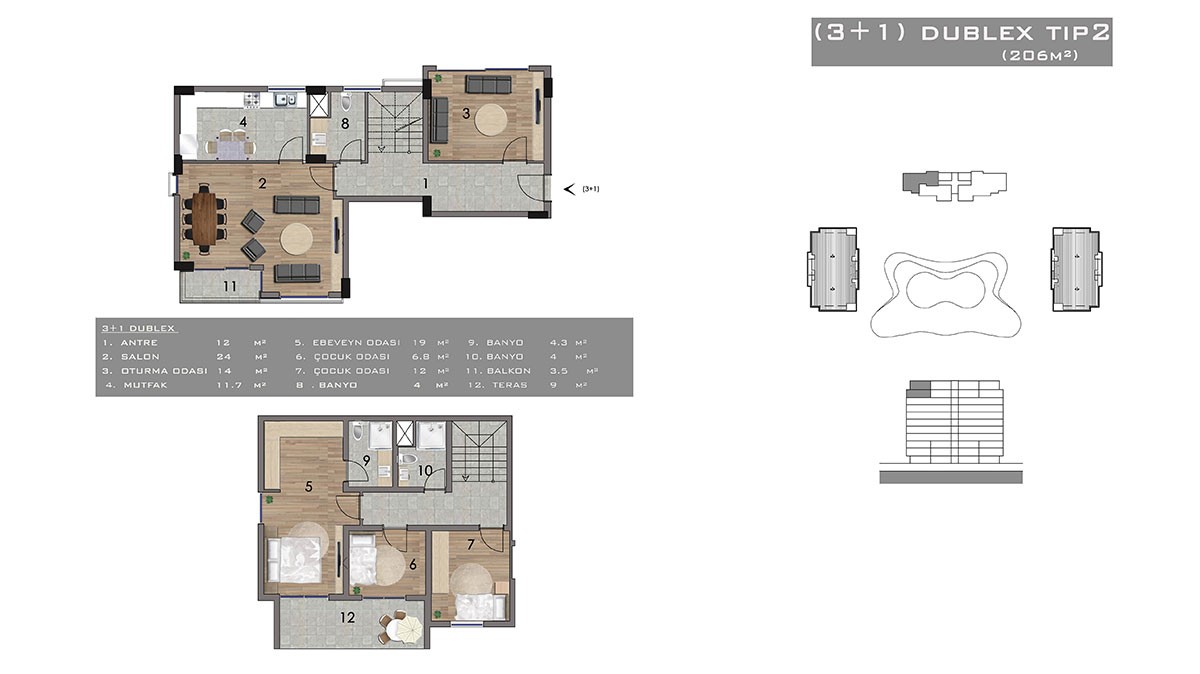 Luxury Apartments in Gazipaşa for Sale near the Beach and City Center - 16756