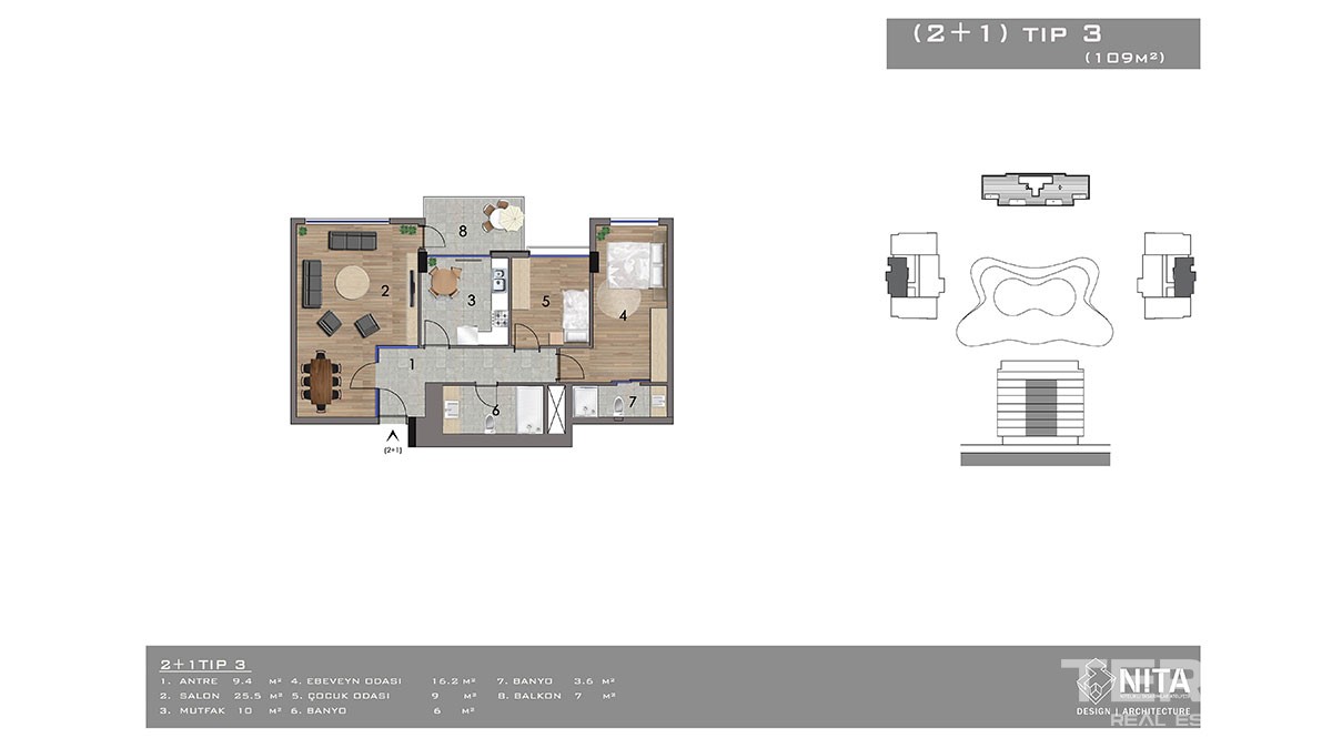Luxury Apartments in Gazipaşa for Sale near the Beach and City Center - 16760