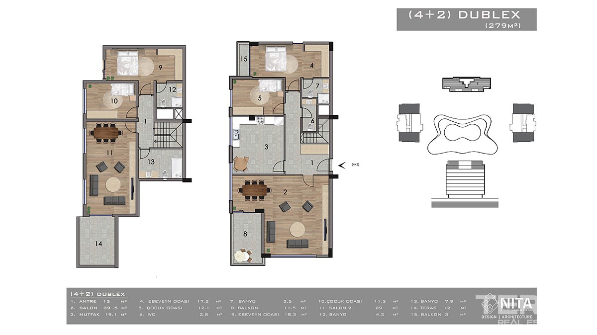 Luxury Apartments in Gazipaşa for Sale near the Beach and City Center - 16761