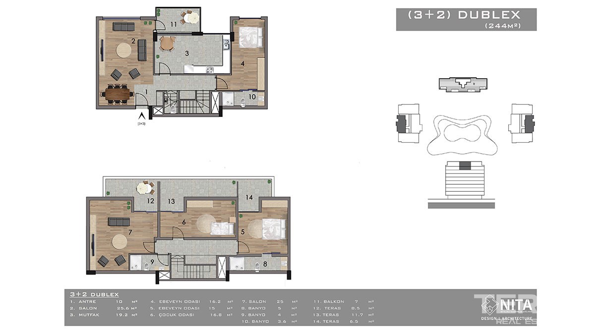 Luxury Apartments in Gazipaşa for Sale near the Beach and City Center - 16762
